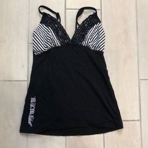 Black tank top